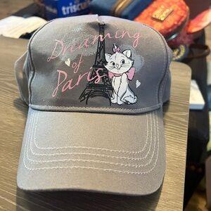 Disney Gray Cap with Pink Cat Design
